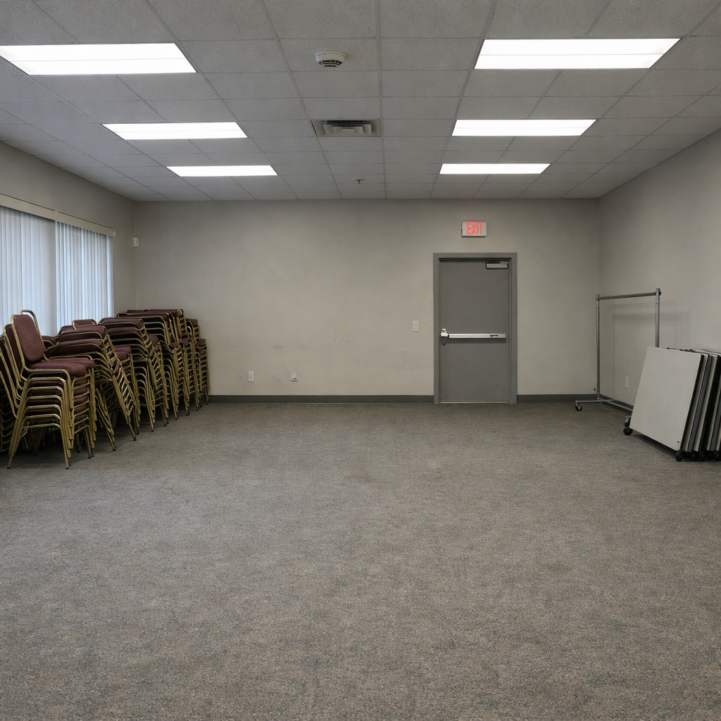 Boş konferans salonu — dönüşüm öncesi