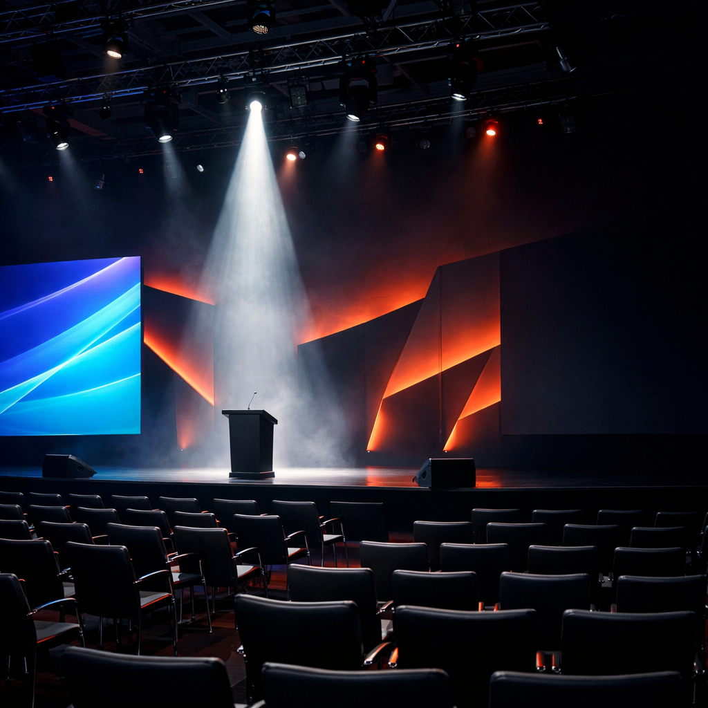 Kurumsal ürün lansmanı sahne tasarımı